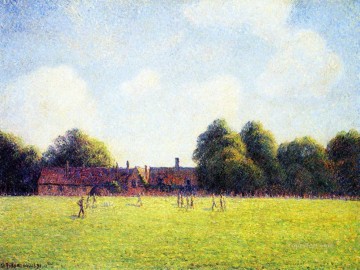 Hampton Court Green Londres 1891 Camille Pissarro Pinturas al óleo